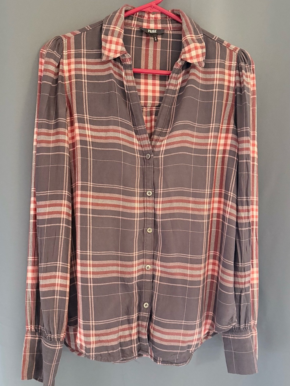 🍂 Paige Davlyn Plaid Button-Up Shirt | Women’s XS 🍂